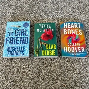 3 BRAND NEW Books by Freida McFadden, Colleen Hoover, and Michelle Frances
